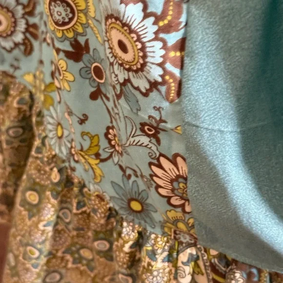 Patchwork Floral Maxi Skirt - Multicolor - Picture 8 of 13